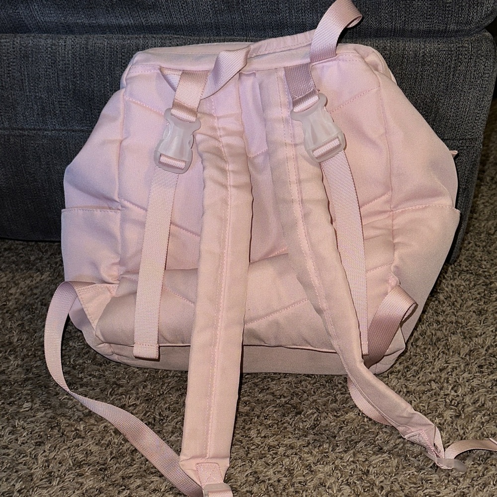 Pink Quilted diaper Backpack - Picture 3 of 9